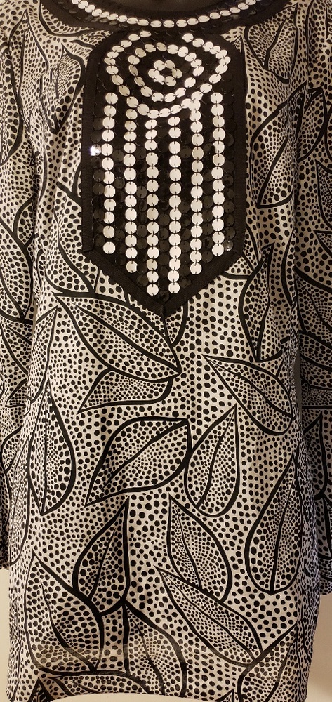 TORY BURCH Tunic w/ Sequin Embroider Design SZ8